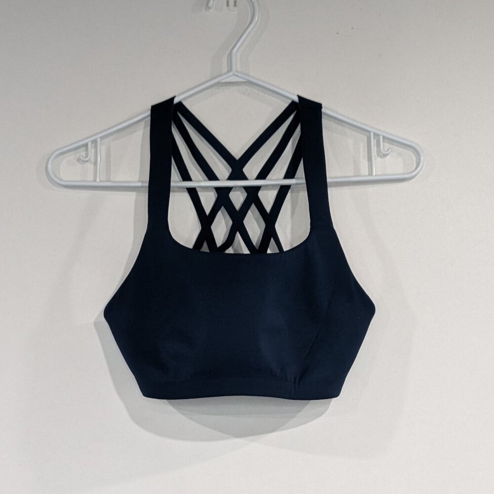 Lululemon Criss Cross Backed Bra Teal Size 6